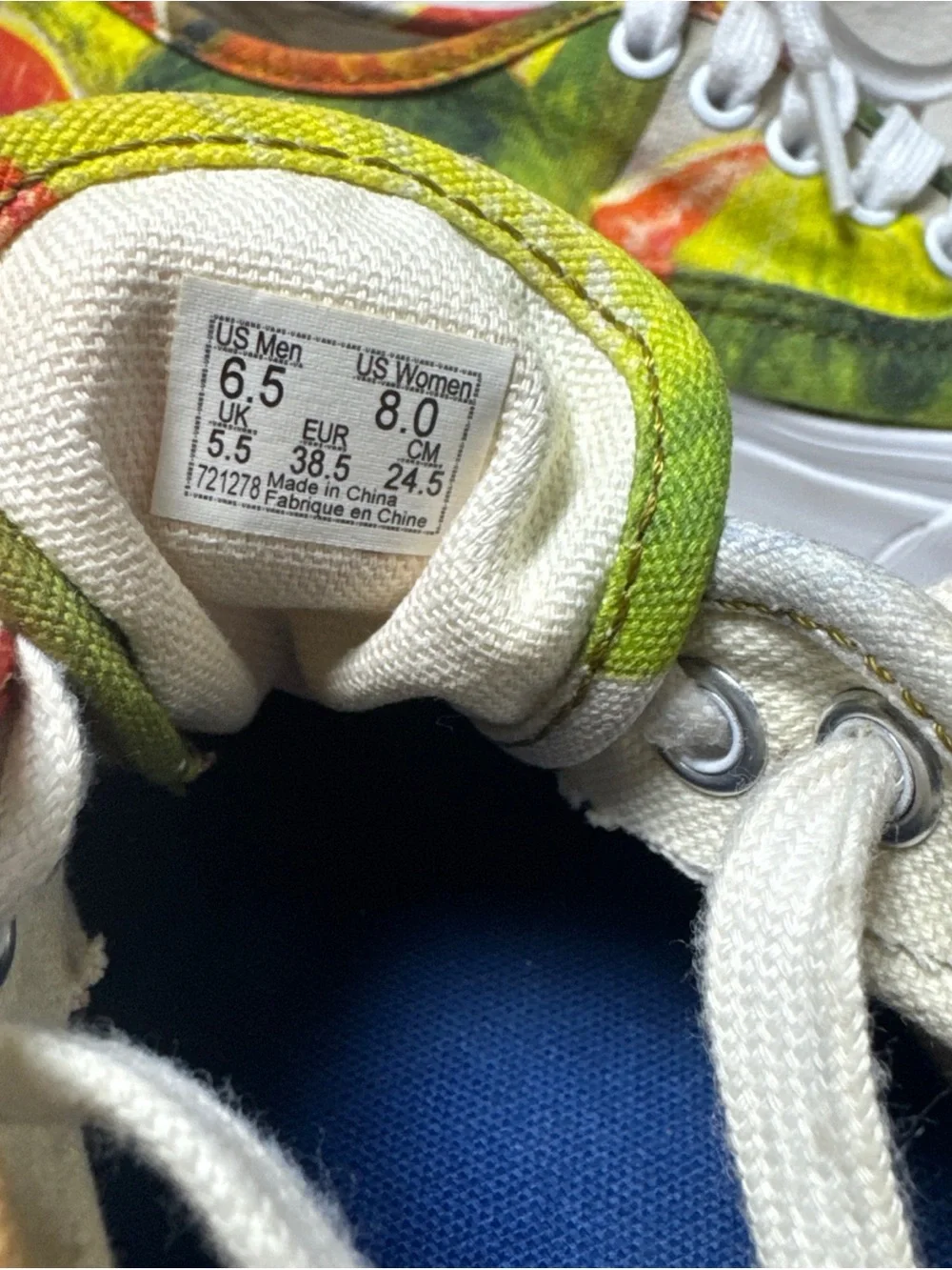 Size 8- Frida Kahlo x Vans OG Authentic LX Watermelon
